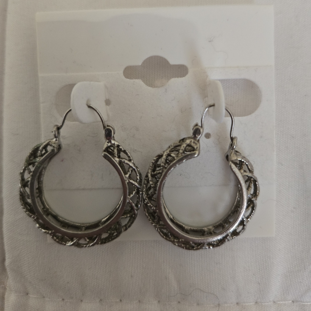 Elegant Silver Hoop Earrings